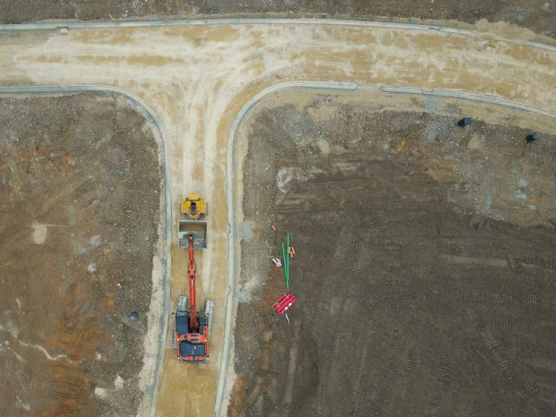 Grading Machinery at Work